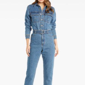 Bardot classic denim jumpsuit